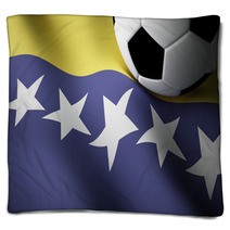 Bosnia Herzegovina Flag, Football Blankets 65192610