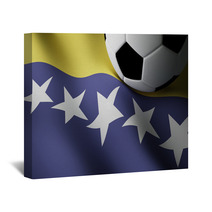 Bosnia Herzegovina Flag, Football Wall Art 65192610