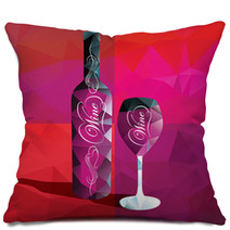 Bottles And Glasses For Wine Shop Pillows 60333749