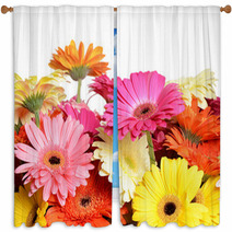 Bouquet  Gerbera Flower Window Curtains 55949374