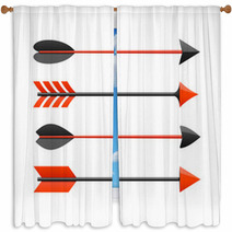 Bow Arrows Window Curtains 62950919