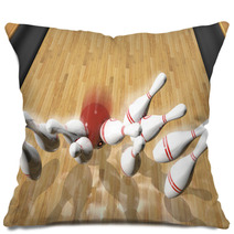 Bowling.3d Rendr Pillows 47890439