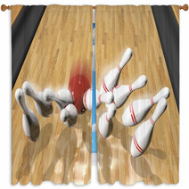 Bowling.3d Rendr Window Curtains 47890439