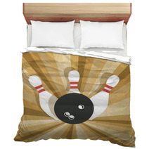 Bowling Old Background Bedding 62175126