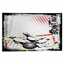 Bowling Poster 2 Rugs 38249031