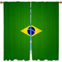 Brasil 2014 World Cup Window Curtains 52648831