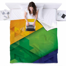 Brazil Color Geometry Vector Background Blankets 64167453
