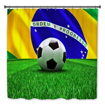 Brazil Soccer Ball Bath Decor 65276313