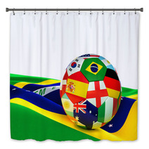 Brazil Soccer Ball Bath Decor 65844161