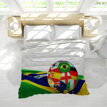 Brazil Soccer Ball Bedding 65844161