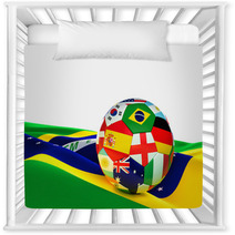 Brazil Soccer Ball Nursery Decor 65844161