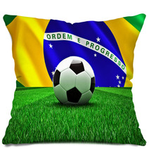 Brazil Soccer Ball Pillows 65276313