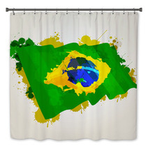 Brazil Splatter Flag Bath Decor 61126238