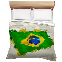 Brazil Splatter Flag Bedding 61126238