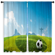 Brazil World Cup Window Curtains 60128248