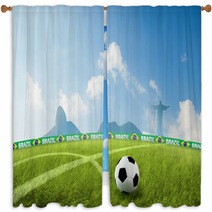 Brazil World Cup Window Curtains 60170987