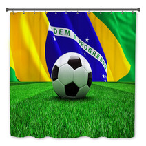 Brazilian Football Bath Decor 65276478
