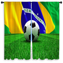 Brazilian Football Window Curtains 65276478
