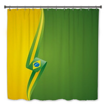 Brazilian Left Side Yellow Color Brochure Cover Vector Bath Decor 49254298
