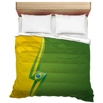 Brazilian Left Side Yellow Color Brochure Cover Vector Bedding 49254298