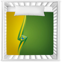 Brazilian Left Side Yellow Color Brochure Cover Vector Nursery Decor 49254298