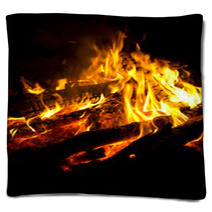 Brennendes Lagerfeuer Blankets 42063994