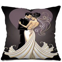 Bride And Fiance Pillows 35841777