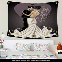 Bride And Fiance Wall Art 35841777
