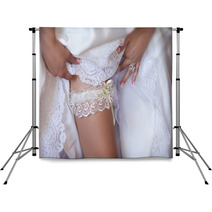 Bride Leg With Garter Backdrops 51354190