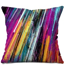 Bright Artistic Splashes Abstract Painting Color Texture Modern Futuristic Pattern Multicolor Dynamic Background Fractal Artwork For Creative Graphic Design Pillows 234039293