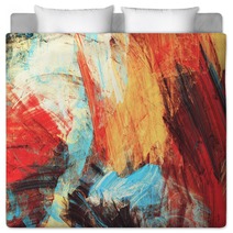 Bright Artistic Splashes On White Abstract Painting Color Texture Modern Futuristic Pattern Multicolor Dynamic Background Fractal Artwork For Creative Graphic Design Bedding 178867423