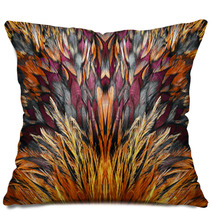 Bright Brown Feather Group Of Some Bird Pillows 78126885