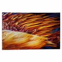 Bright Brown Feather Group Of Some Bird Rugs 61962989