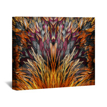 Bright Brown Feather Group Of Some Bird Wall Art 78126885