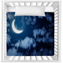 Bright Moon In The Night Sky Nursery Decor 65141645