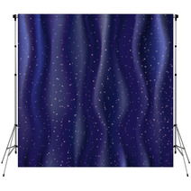 bright stars on the blue folds Backdrops 51866629