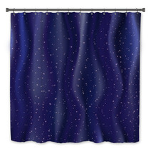 bright stars on the blue folds Bath Decor 51866629