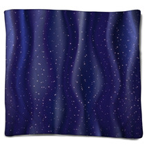 bright stars on the blue folds Blankets 51866629