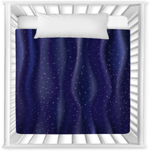 bright stars on the blue folds Nursery Decor 51866629