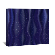 bright stars on the blue folds Wall Art 51866629