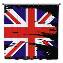 British Flag Grunge Vector Bath Decor 41065955