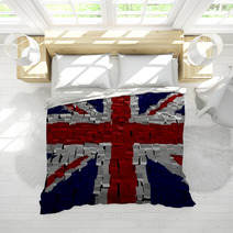 British Flag On Blocks Illustration Bedding 41138994
