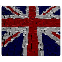 British Flag On Blocks Illustration Rugs 41138994