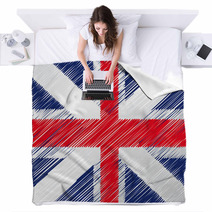 British Flag, Vector Illustration Blankets 35967515