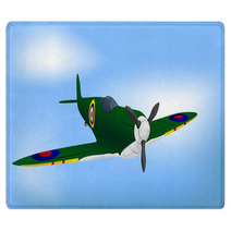 British Green Raf Ww2 Spitfire Rugs 13518247