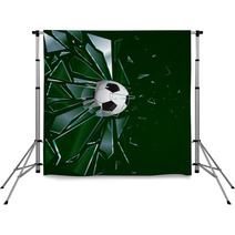 Broken Glass Soccer Ball 2 Backdrops 21271111
