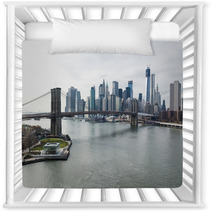 Brooklyn Bridge And Lower Manhattan Skyline. Nursery Decor 64971236