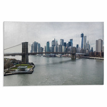 Brooklyn Bridge And Lower Manhattan Skyline. Rugs 64971236