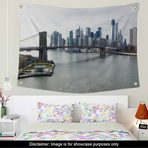 Brooklyn Bridge And Lower Manhattan Skyline. Wall Art 64971236
