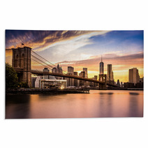 Brooklyn Bridge At Sunset Rugs 69026847